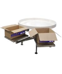 Mesa coletora rotativa de pacote