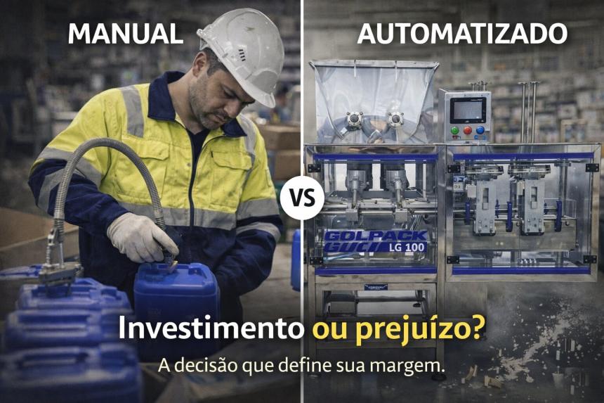 O custo da inação: Quanto custa realmente NÃO automatizar o envase na sua fábrica?