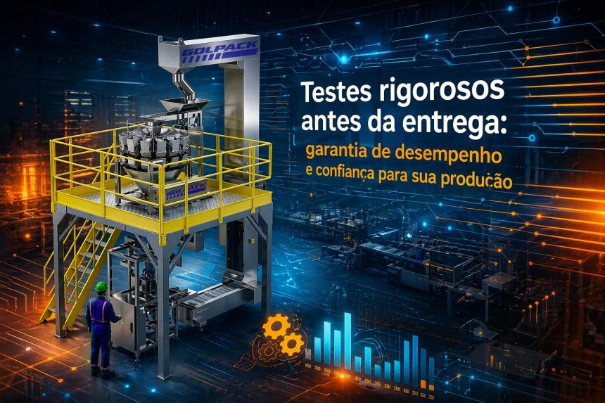 Testes rigorosos antes da entrega: Garantia de desempenho e confiança para sua produção